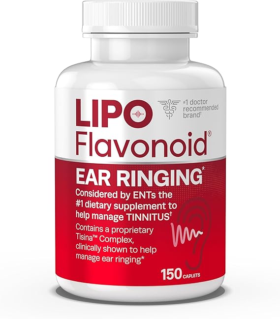 LIPO FLAVONOID SUPPLEMENT FOR TINNITUS 150 CAPLETS