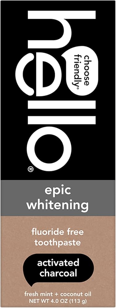 HELLO FLUORIDE FREE EPIC WHITENING TOOTHPASTE 113 G