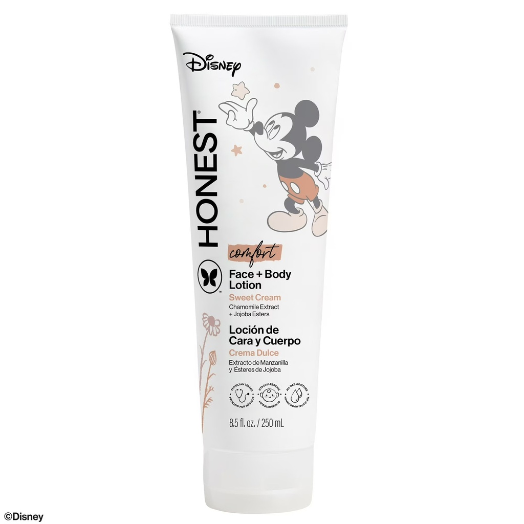 LOCIÓN DE CARA Y CUERPO HONEST SWEET CREAM 250 ML