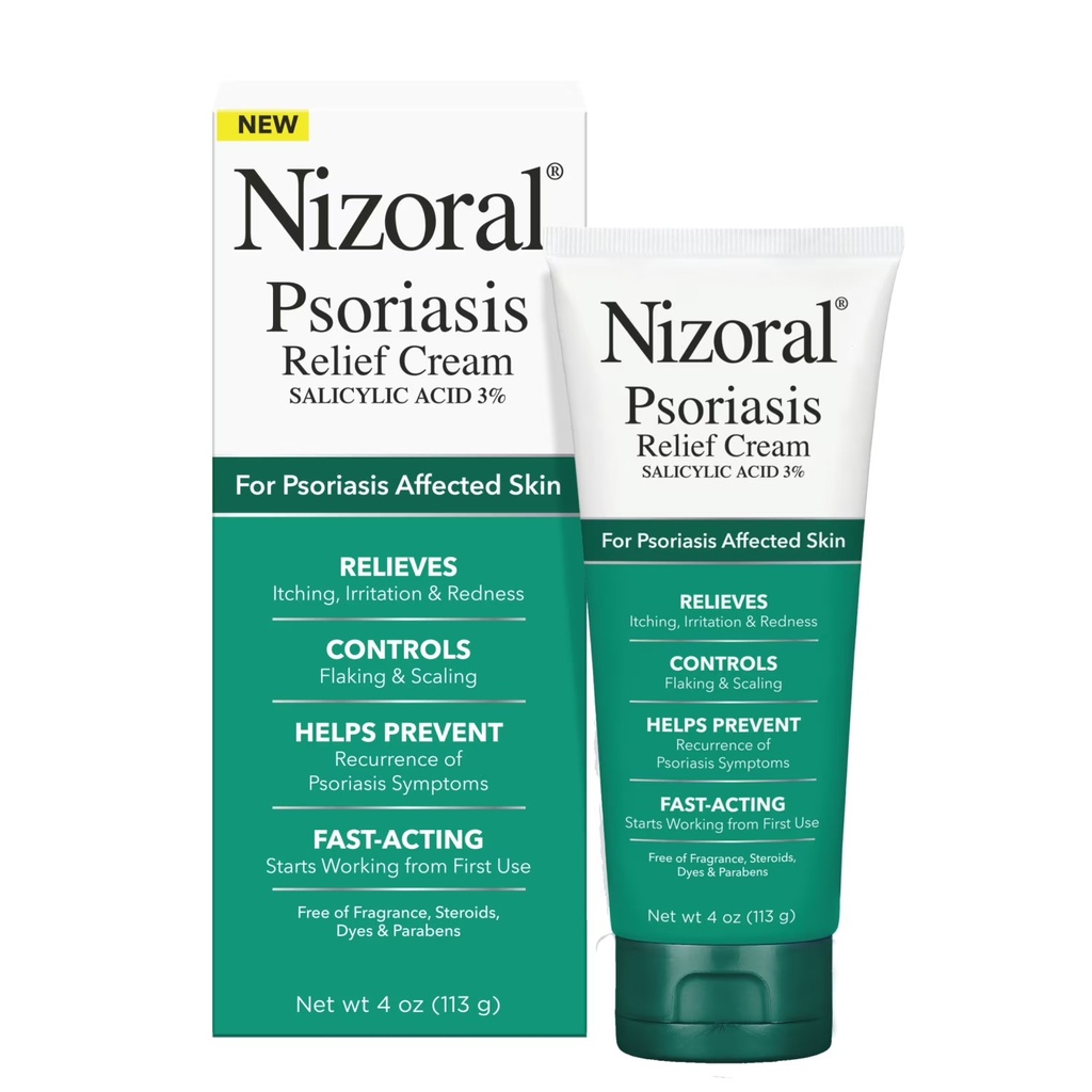 NIZORAL PSORIASIS RELIEF CREAM SALICYLIC ACID 3%  113G