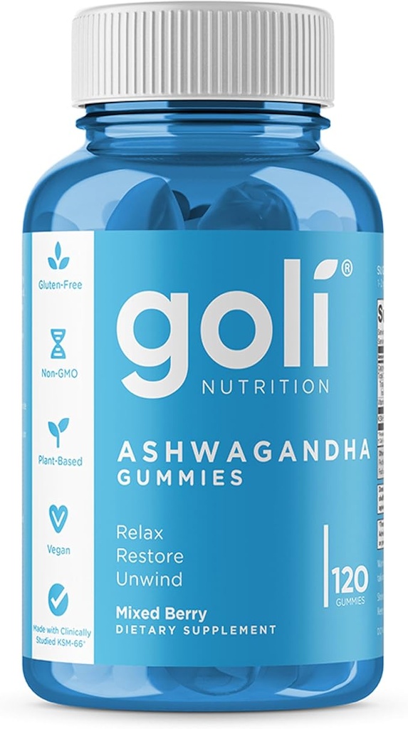 GOLI NUTRITION ASHWAGANDHA + 120 GUMMIES