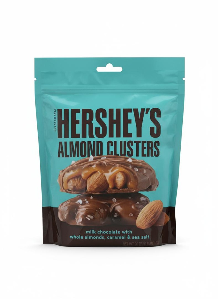 HERSHEYS ALMOND CLUSTERS CARAMEL & SEA SALT 567 GR