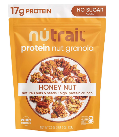 PROTEIN 17 G NUT GRANOLA HONEY NUT NUTRAIL 624 G