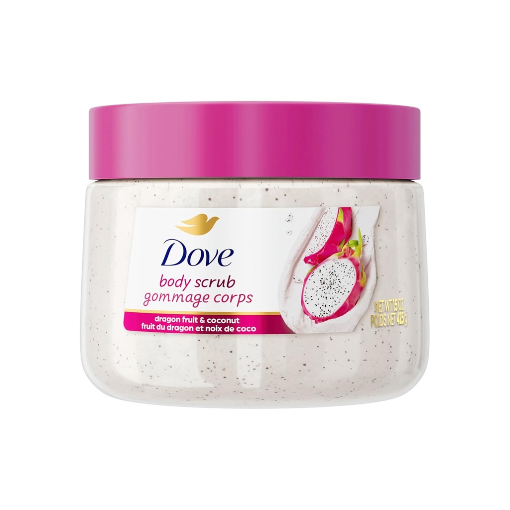 CREMA DOVE BODY SCRUB GOMMAGE CORPS DRAGON FRUIT  15 OZ