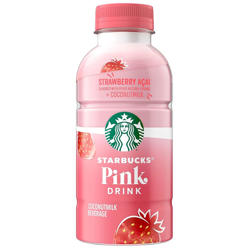 STARBUCKS PINK DRINK STRAWBERRY ACAI COCONUTMILK 414 ML