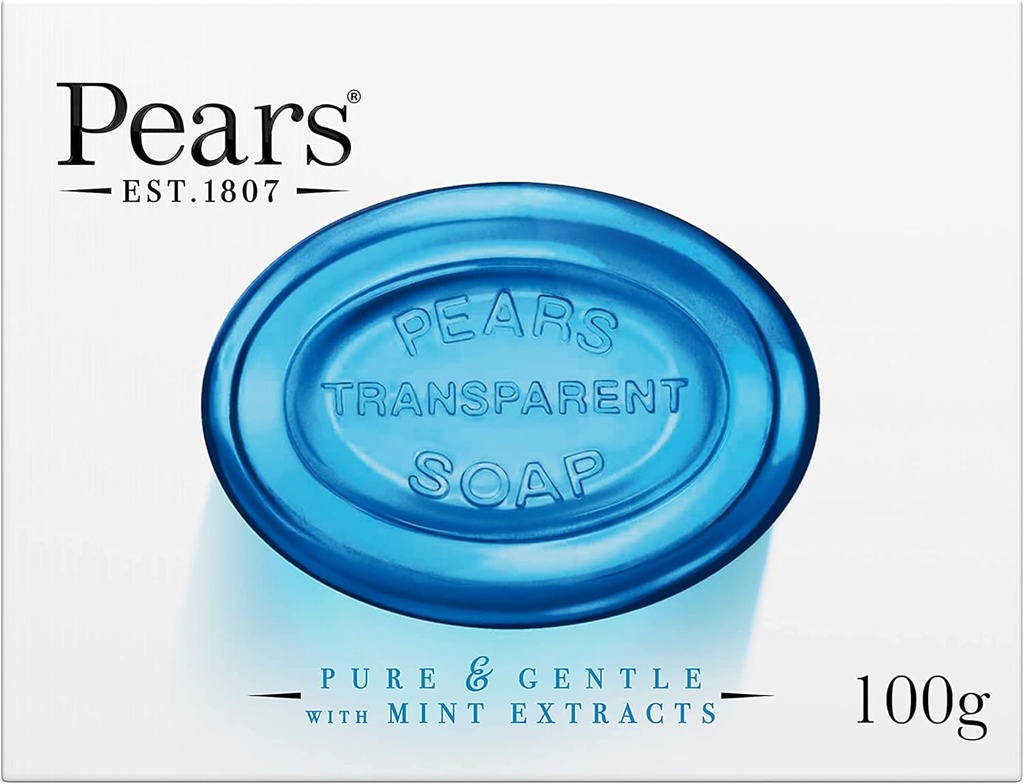 JABON EN BARRA PEARS TRANSPARENTE MINT EXTRACTS 125 G
