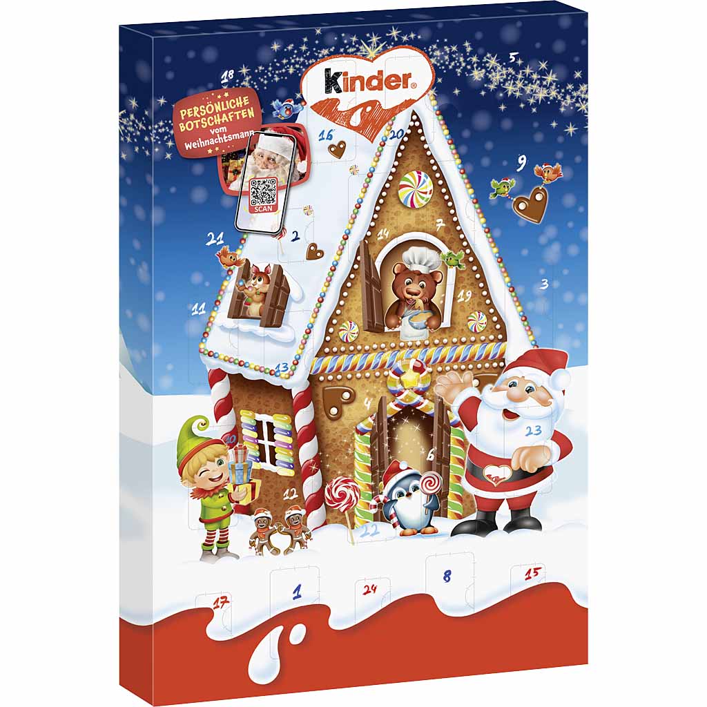 CHOCOLATE KINDER CALENDARIO DE ADVIENTO