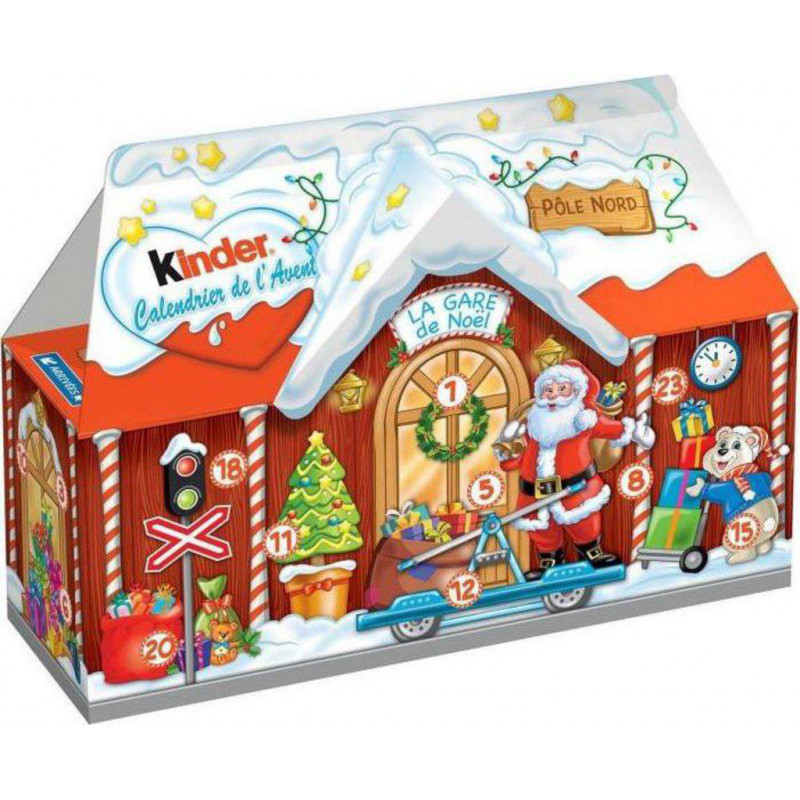 CHOCOLATE KINDER CALENDARIO DE ADVIENTO CASITA