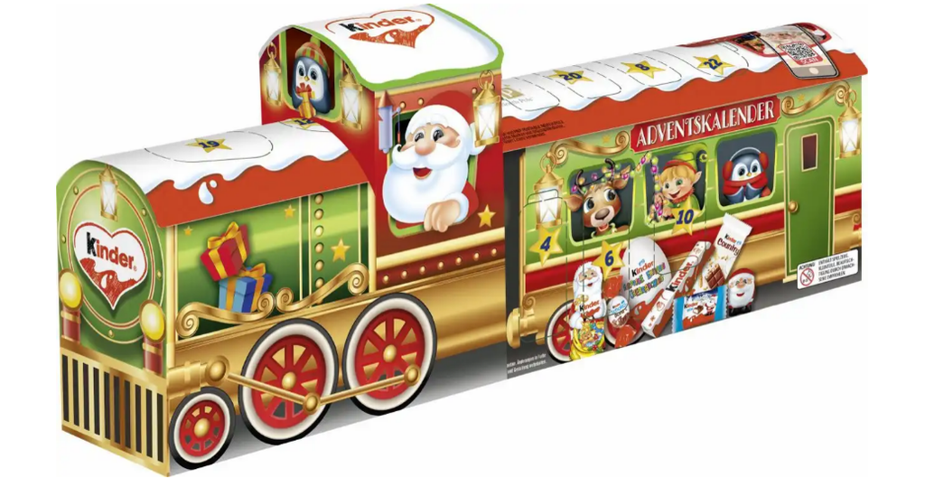 CHOCOLATE KINDER MIX CALENDARIO DE ADVIENTO TREN