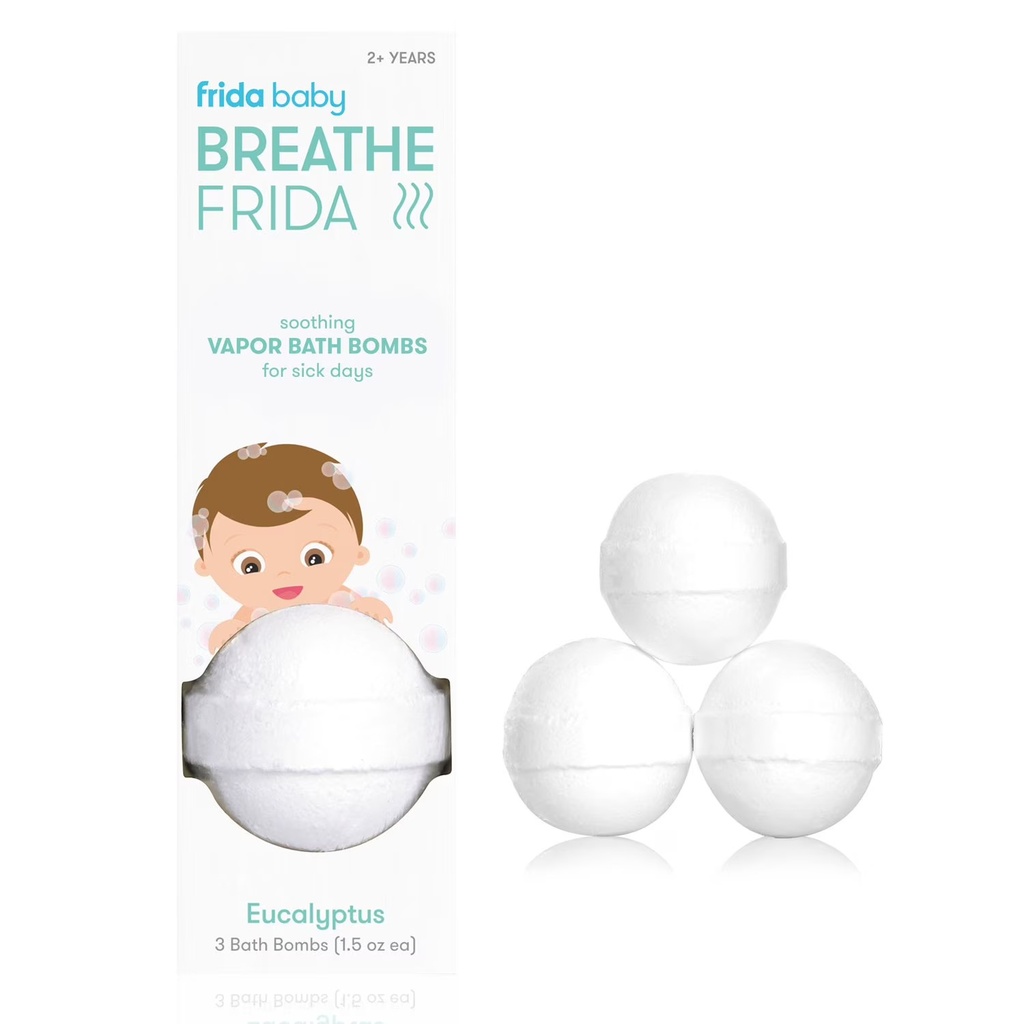 FRIDA BABY BREATHE FRIDA VAPOR BATH BOMBS 3 CT