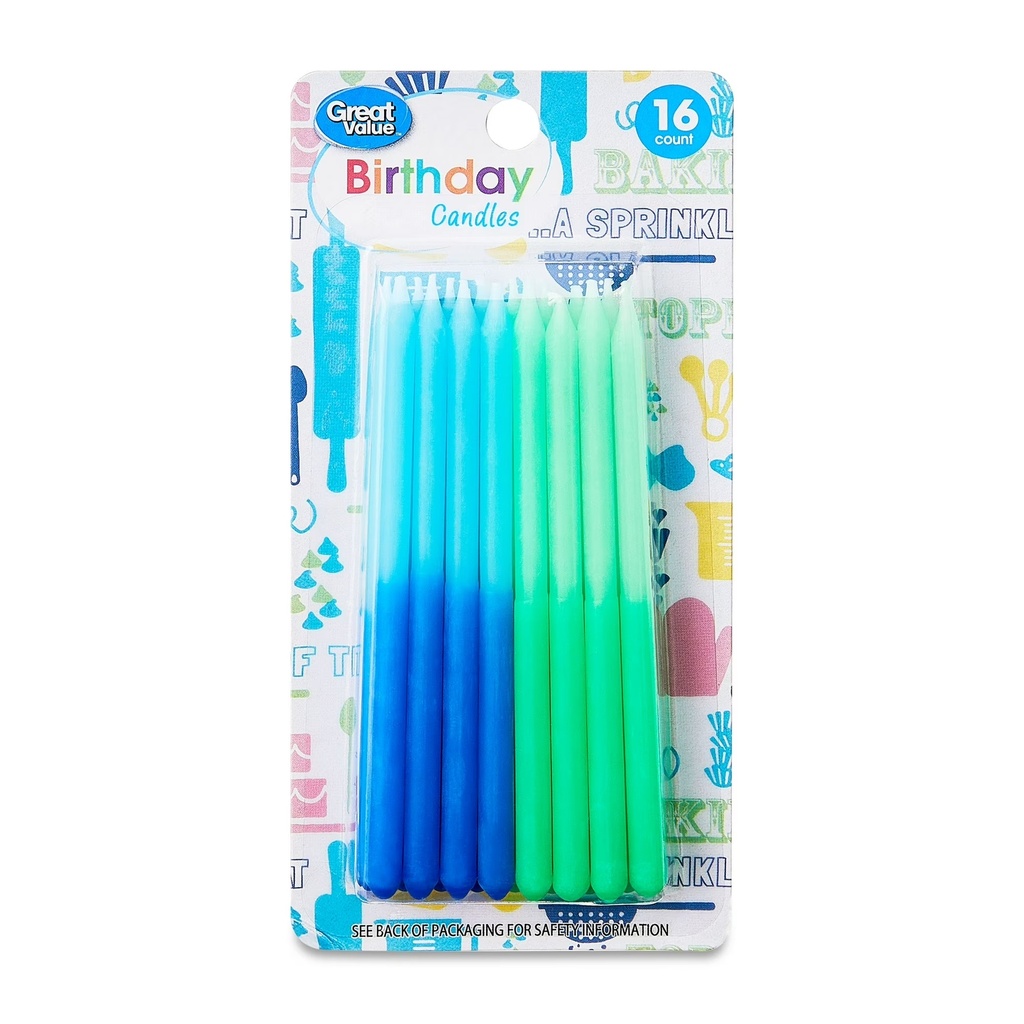 BIRTHDAY CANDLES 16CT GREAT VALUE
