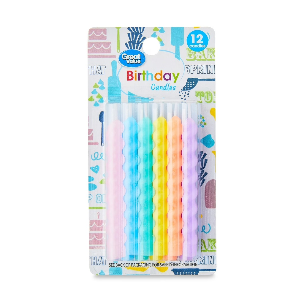 BIRTHDAY CANDLES 12CT GREAT VALUE
