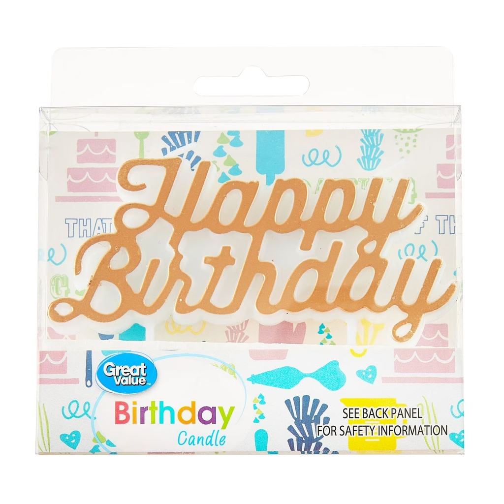 BIRTHDAY CANDLES HAPPY BIRTHDAY GREAT VALUE