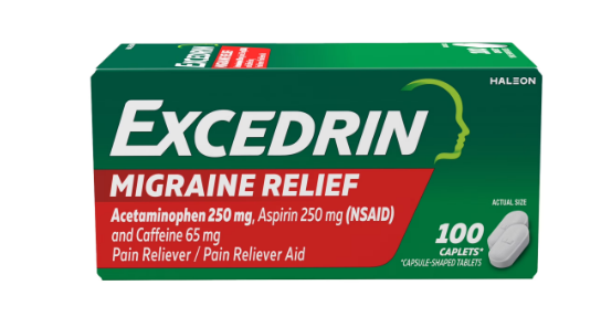 EXCEDRIN MIGRAINE RELIEF 100 CAP