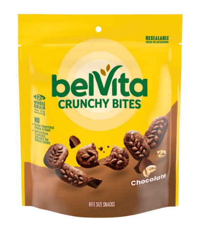 GALLETA NABISCO BELVITA CRUNCHY BITES CHOCOLATE 141 G