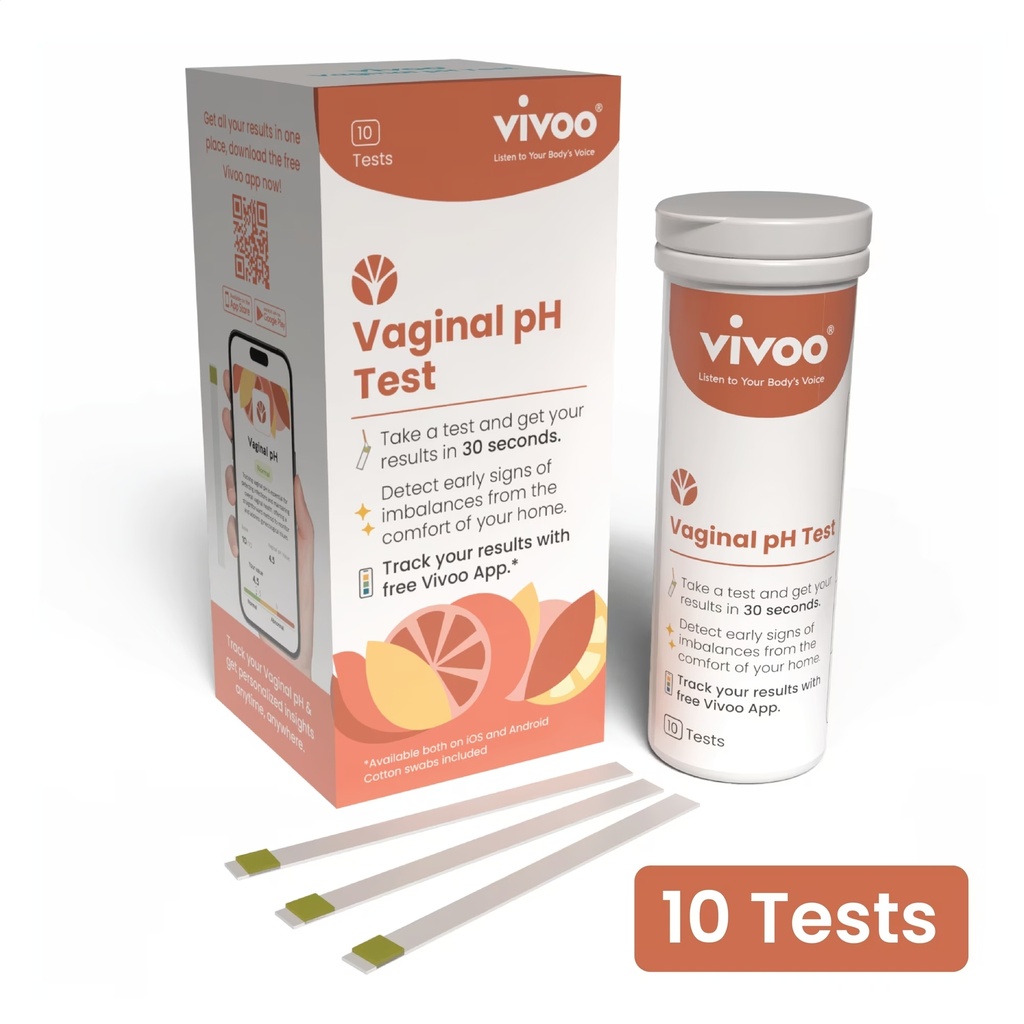 TEST INDICADOR DE PH VAGINAL 10 CT VIVOO