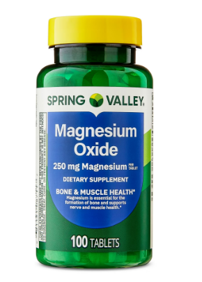 MAGNESIUM OXIDE 250 MG 100 TAB SPRING VALLEY