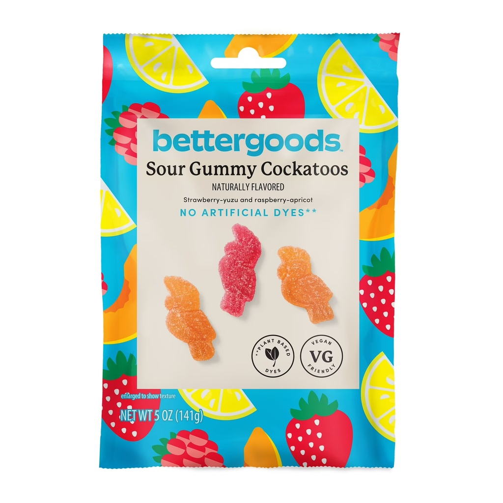 BETTERGOODS SOUR GUMMY COCKATOOS 141 GR