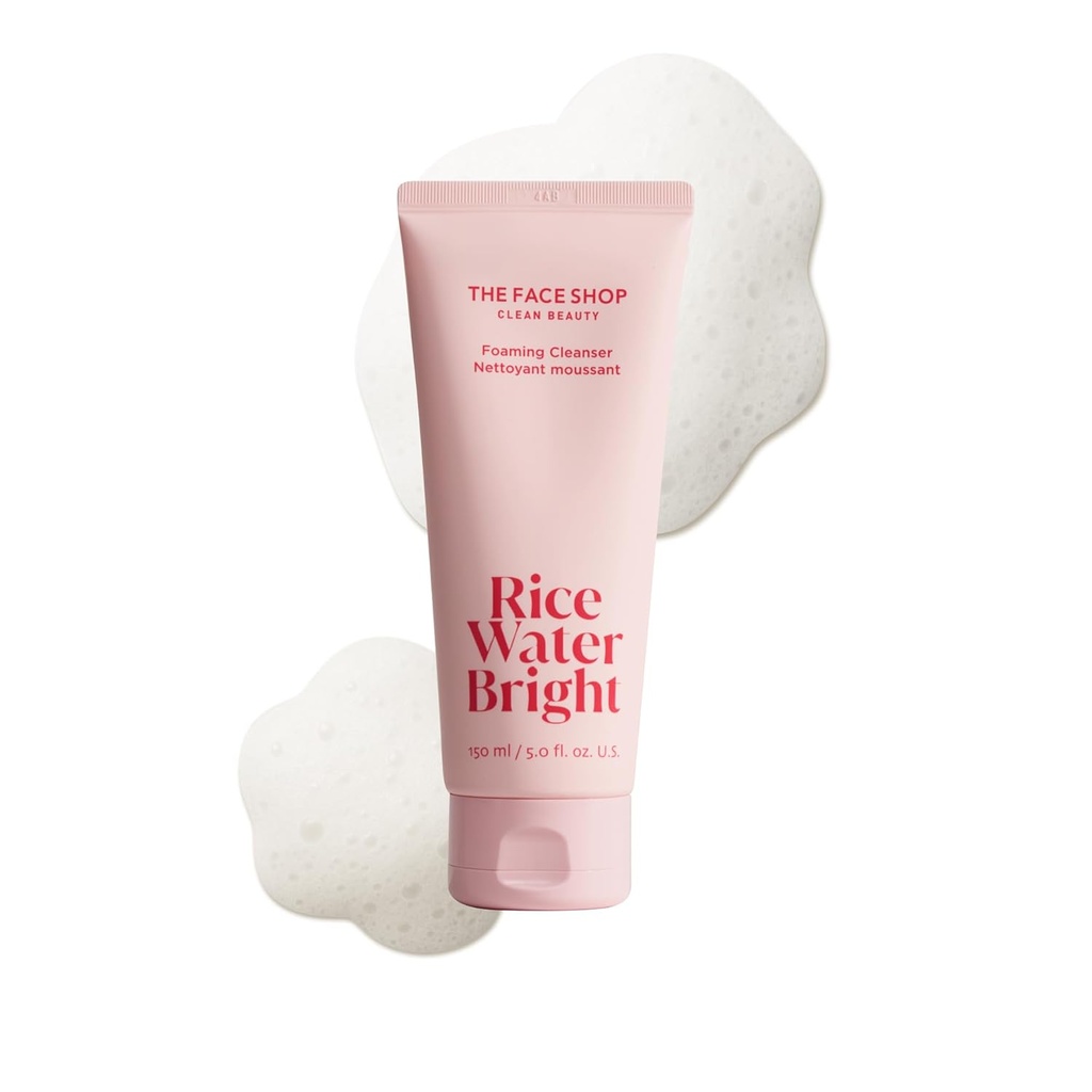 ESPUMA LIMPIADORA BRILLANTE DE AGUA DE ARROZ THE FACE SHOP 150 ML
