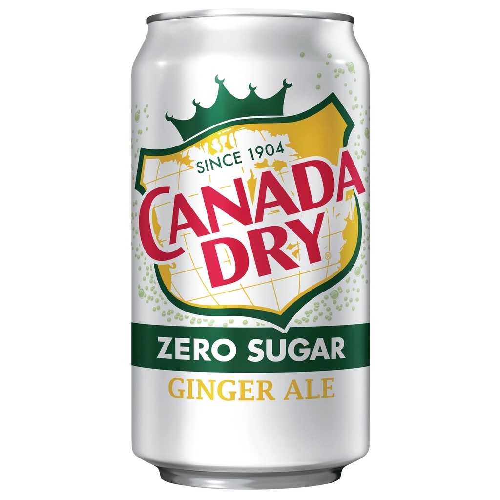 BEBIDA CANADA DRY ZERO SUGAR GINGER ALE 355 ML