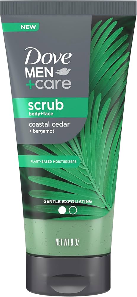 DOVE MEN CARE SCRUB COASTAL CEDAR + BERGAMOT 9 OZ