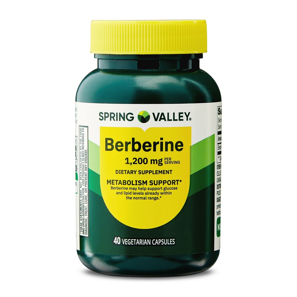 SPRING VALLEY BERBERINE 1,200 MG 40CAPS