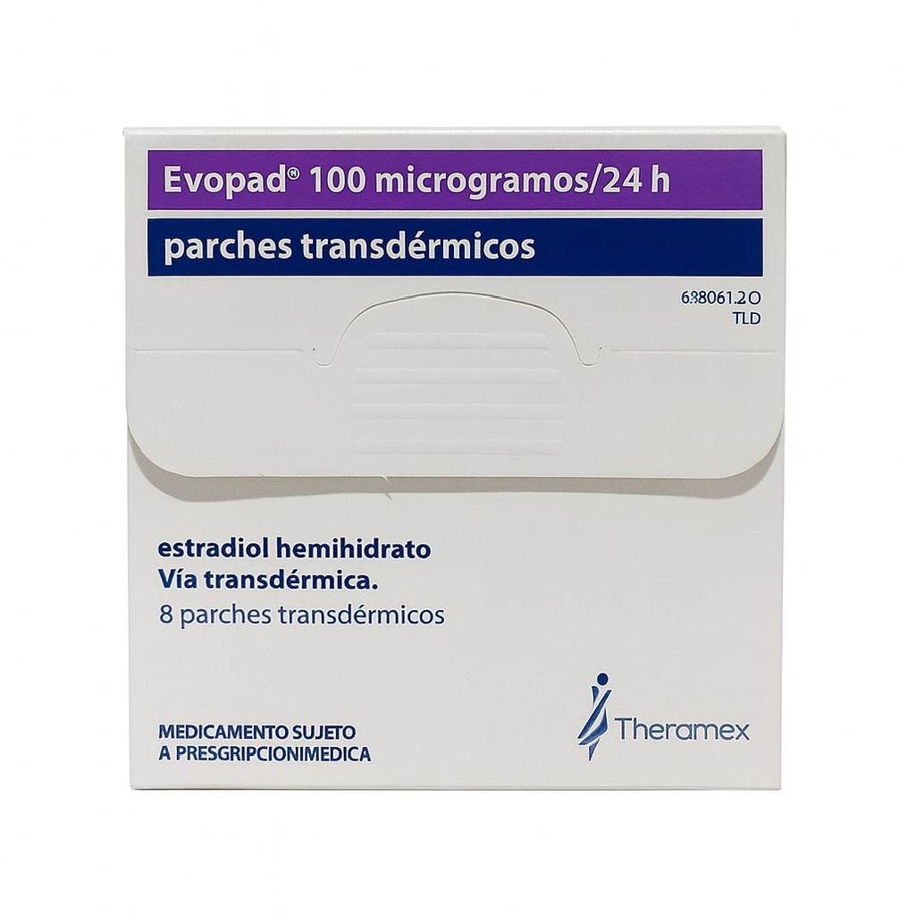 EVOPAD 100 MCG/24H X 8 PARCHES THERAMEX