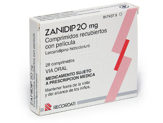 ZANIDIP 20 MG 28 COMPRIMIDOS RECORDATI