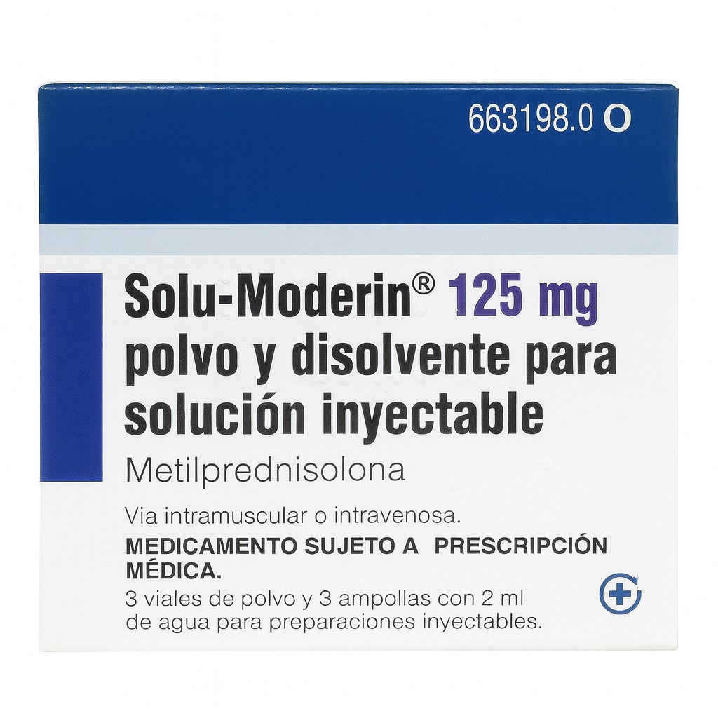 SOLU-MODERIN 125 MG SOLUCION INYECTABLE 3 VIALES PFIZER