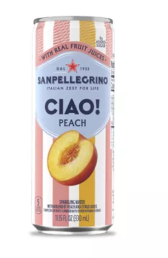 AGUA SPARKLING SANPELLEGRINO CIAO PEACH 330 ML