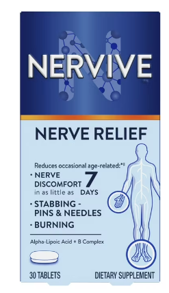 NERVIVE NERVE RELIEF TABLETS PAIN RELIEF 30 TABLTS