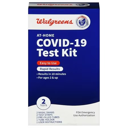 COVID - 19 TEST KIT WALGREENS