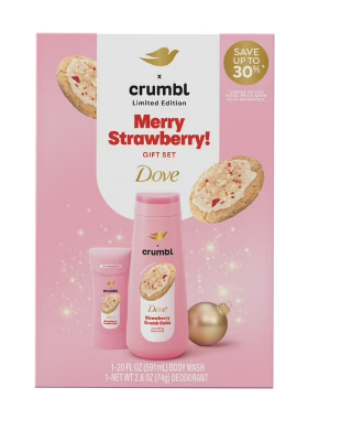 SET DOVE CRUMBL MERRY STRAWBERRY LIMITED EDITION