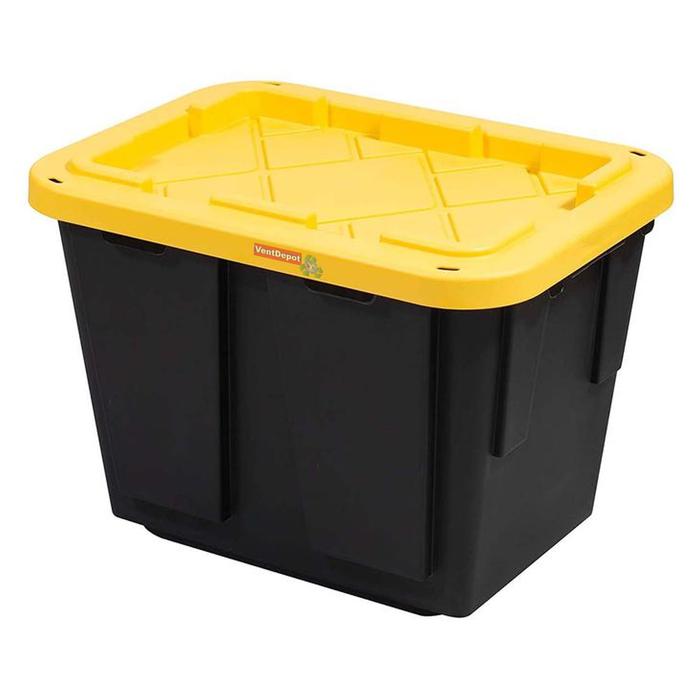CONTENEDOR NEGRO TAPA AMARILLA PEQUE
