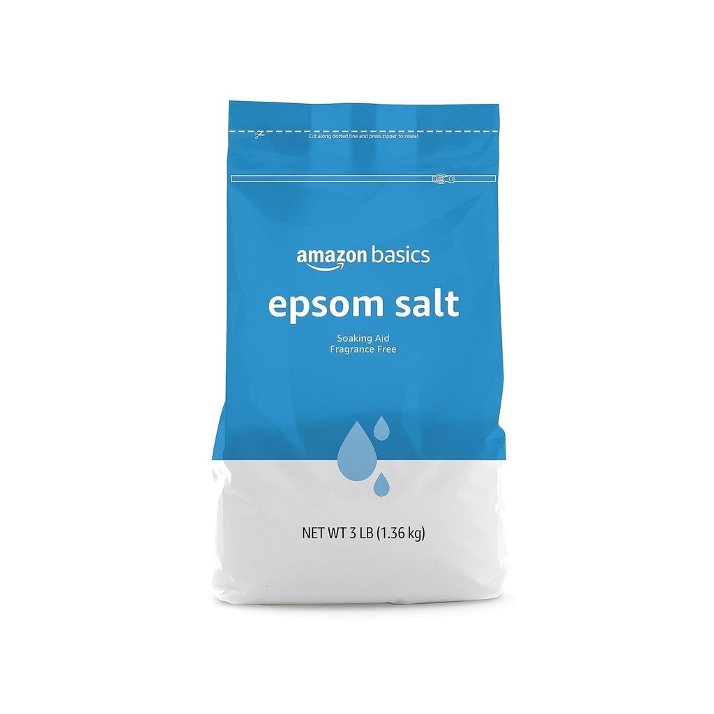 SAL DE REMOJO PARA RELAJACION MUSCULAR Y DE PIES 1.36 KG AMAZON BASIC