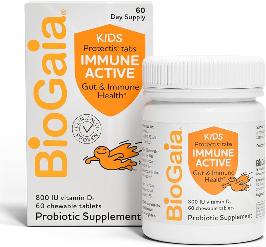 BIOGAIA PROBIOTIC IMMUNE ACTIVE 60 CHAWABLE TABLETS
