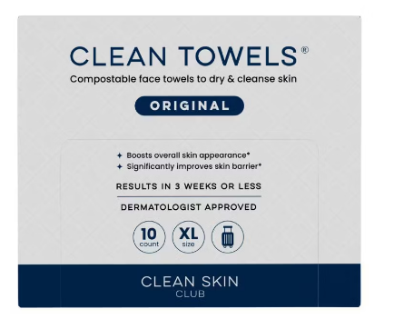 CLEAN SKIN CLUB TOWELS ORIGINAL 10 UNIDADES