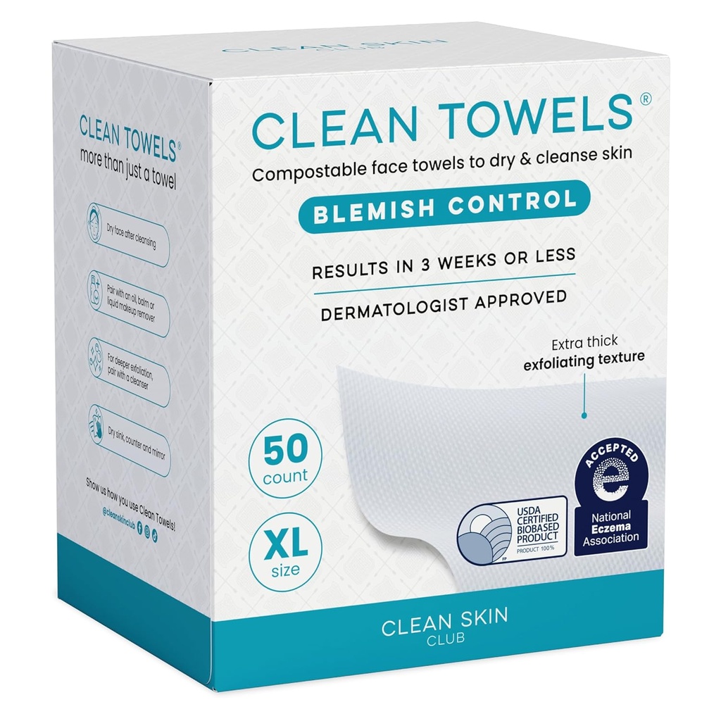 CLEAN SKIN CLUB TOWELS BLEMISH CONTROL 50 UNIDADES