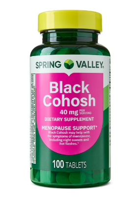 BLACK COHOSH 40 MG 100 TABLETS SPRING VALLEY