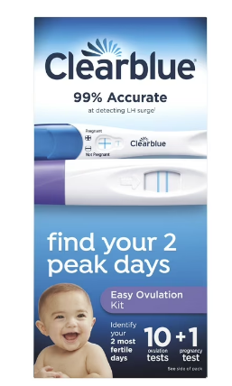 PRUEBA DE EMBARAZO + 1 TEST DE OVULACION CLEARBLUE
