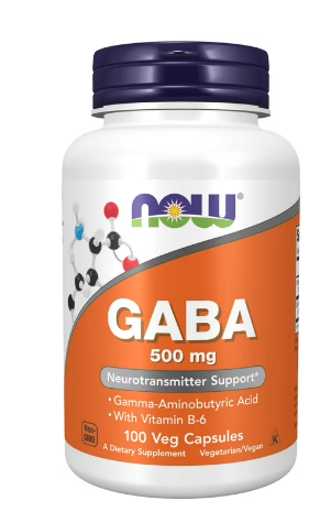 GABA 500mg x 100 CÁPSULAS NOW