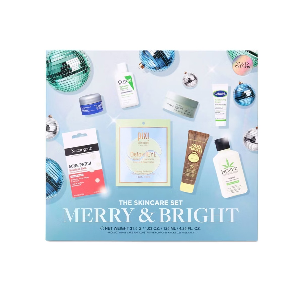 MERRY & BRIGHT THE SKINCARE SET 6 CT