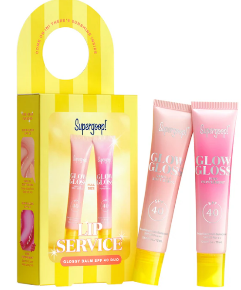 LIP SERVICE GLOSSY BALM SPF 40 DUO SUPERGOOP