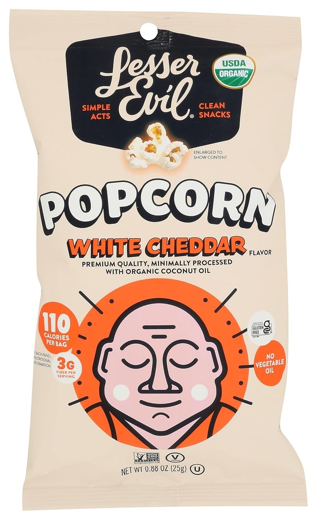 COTUFAS WHITE CHEDDAR 25 GR LESSER EVIL