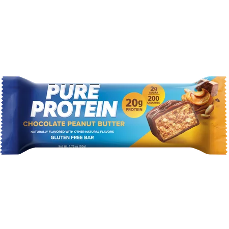 BARRA PROTEICA PURE PROTEIN CHEWY CHOCOLATE PEANUT BUTTER FLAVORED BAR 50 G