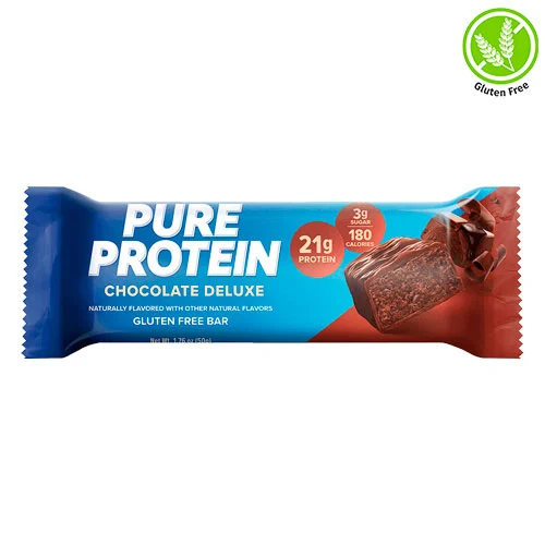 BARRA PROTEICA PURE PROTEIN CHOCOLATE DELUXE FLAVORED BAR 50 G