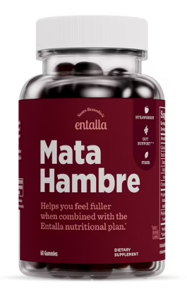 SUPLEMENTO DIETETICO MATA HAMBRE EN GOMITAS SABOR FRESA 60CT ENTALLA