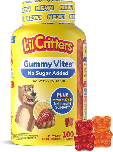 LIL CRITTERS GUMMY VITES NO SUGAR ADDED 100 GUMMIES