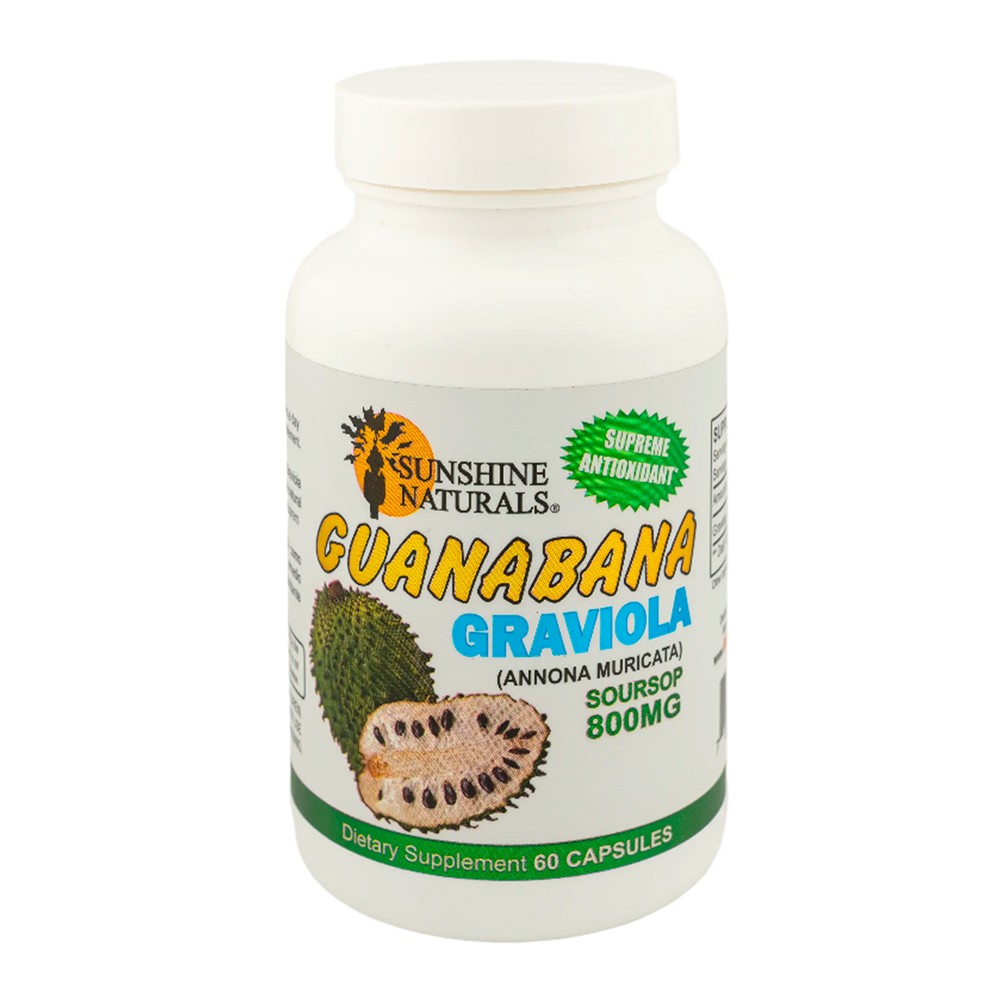 GUANABANA GRAVIOLA 800 MG 60 CAP SUNSHINE NATURALS