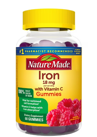 IRON 18MG 60 GUMMIES NATURE MADE